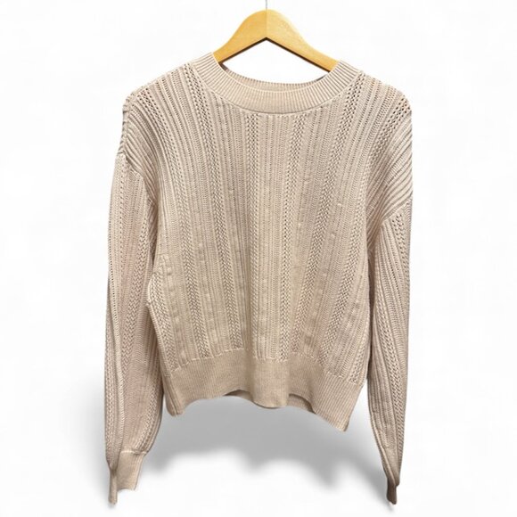 Gentle Fawn Knit Sweater | Size Medium | Blush Pink | Feminine Bubble Sleeves - Picture 1 of 7